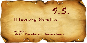 Illovszky Sarolta névjegykártya