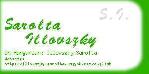 sarolta illovszky business card